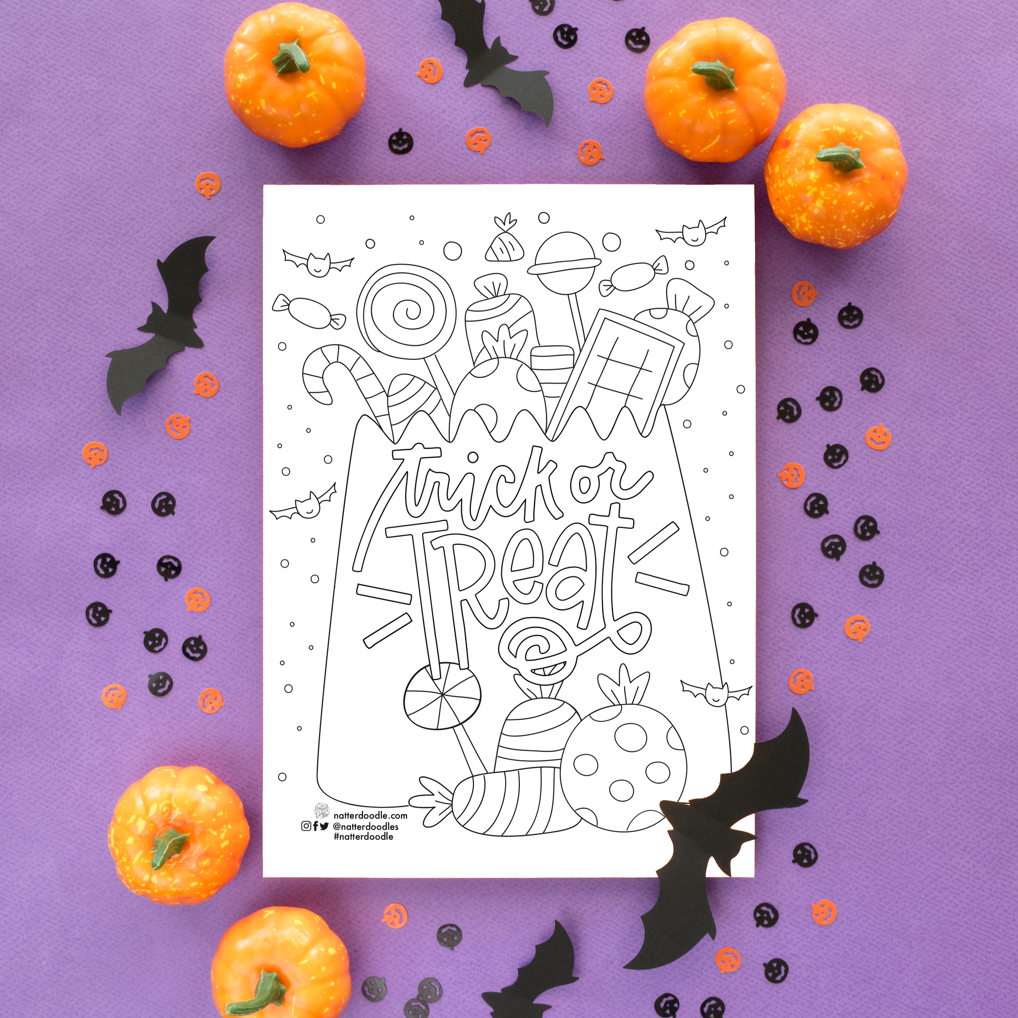 Happy halloween coloring pages