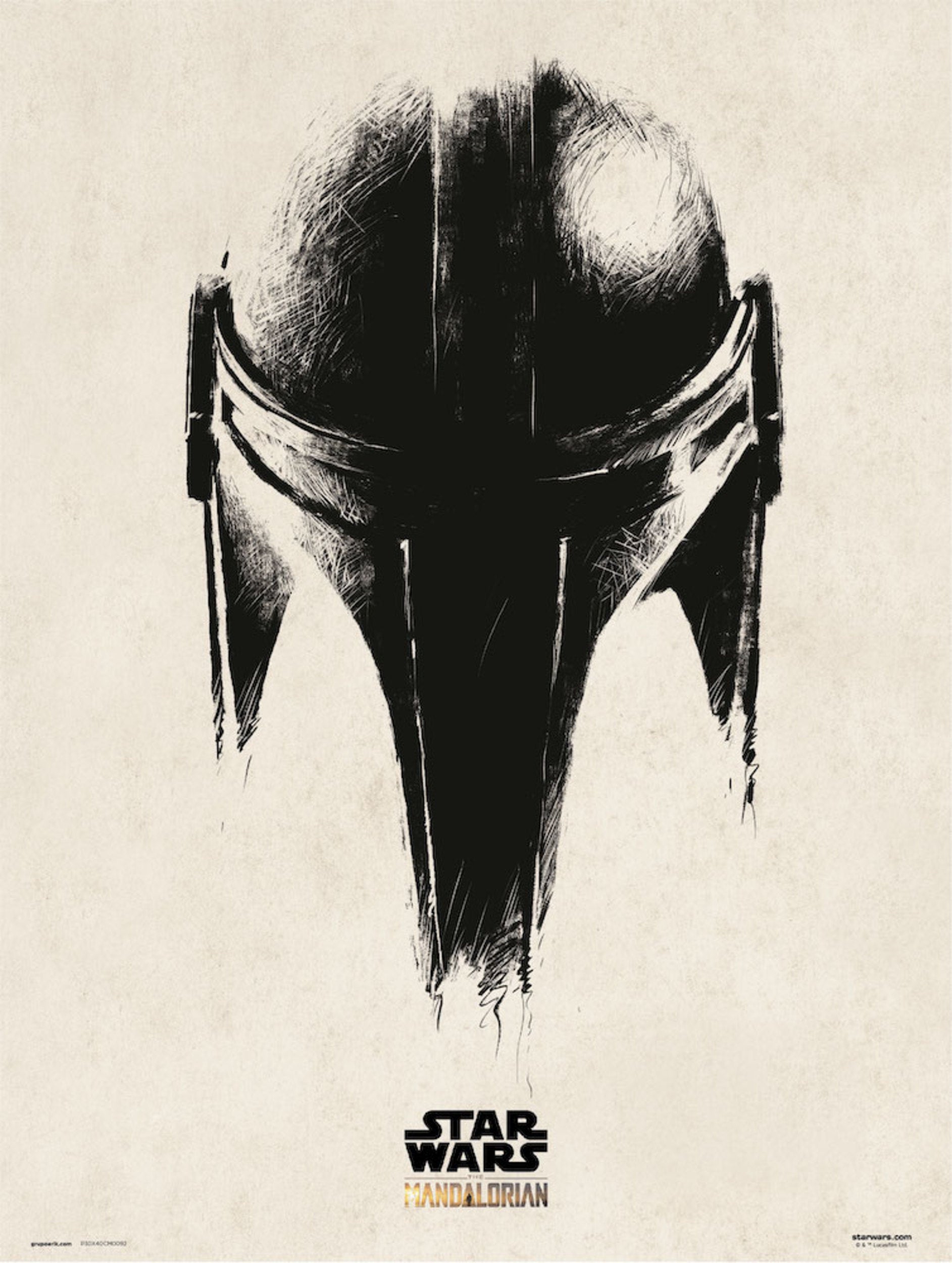 Art print mandalorian helmet xcm