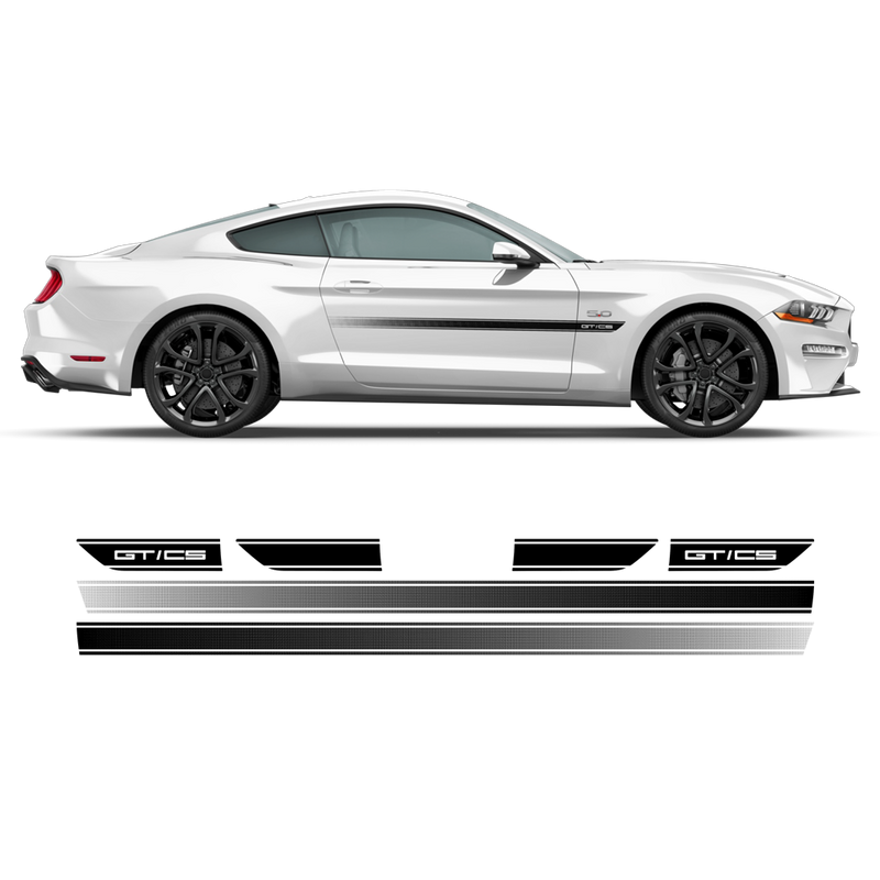 California special gtcs rocker panel stripes for ford mustang
