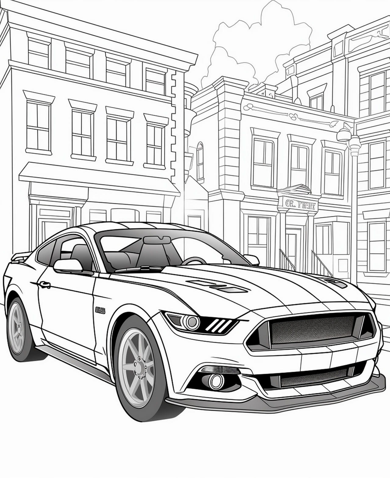 Cars coloring pages in premium quality by coloringbooksart on