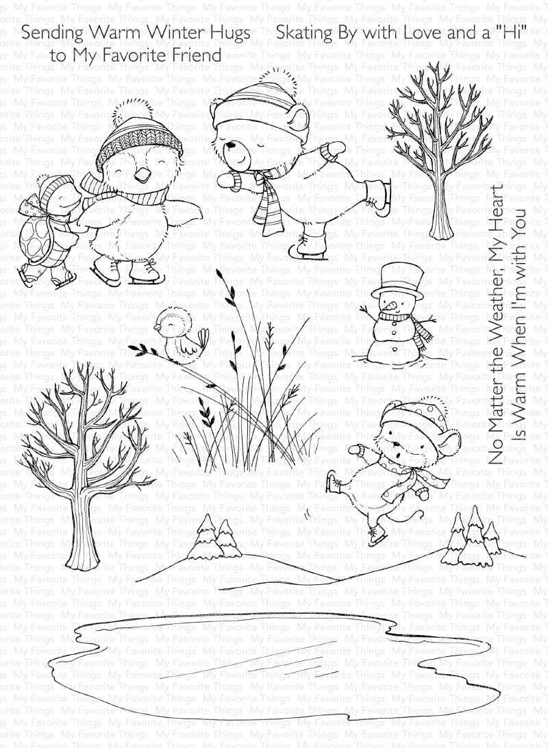 My favorite things warm winter hugs clear stamps sy â simon says stamp