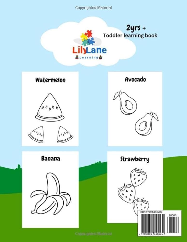 My favorite fruits toddler coloring book early learning for your kids and toddlers learn and color favorite or new fruits ages and up fruit banana apple watermelon and many