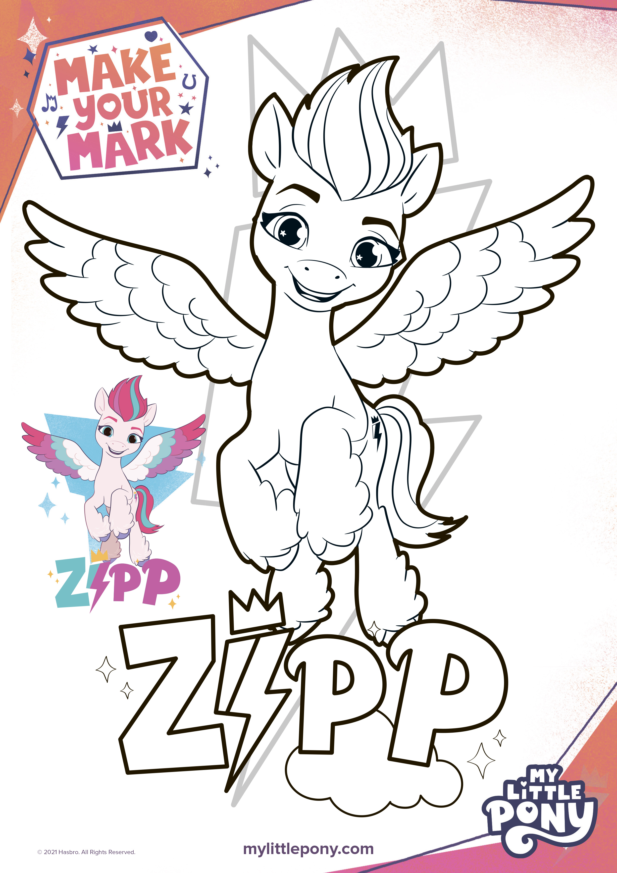 My little pony a new generation movie coloring pages