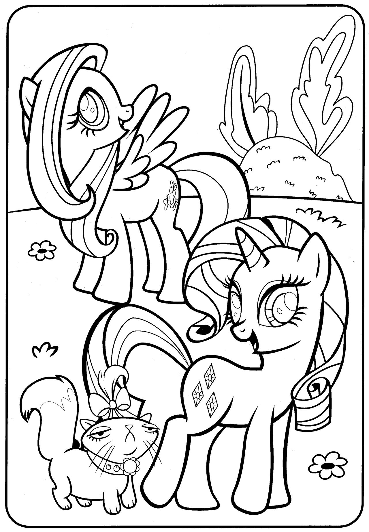 Mlp my little pony coloring page by magnificent