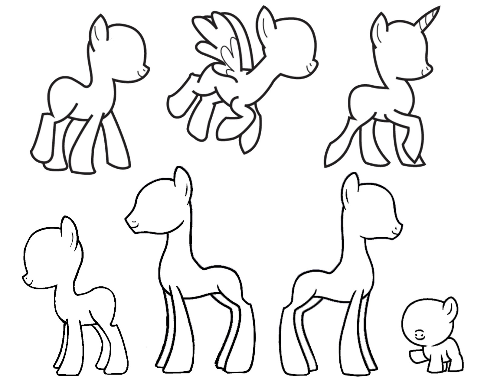 My little pony template printables
