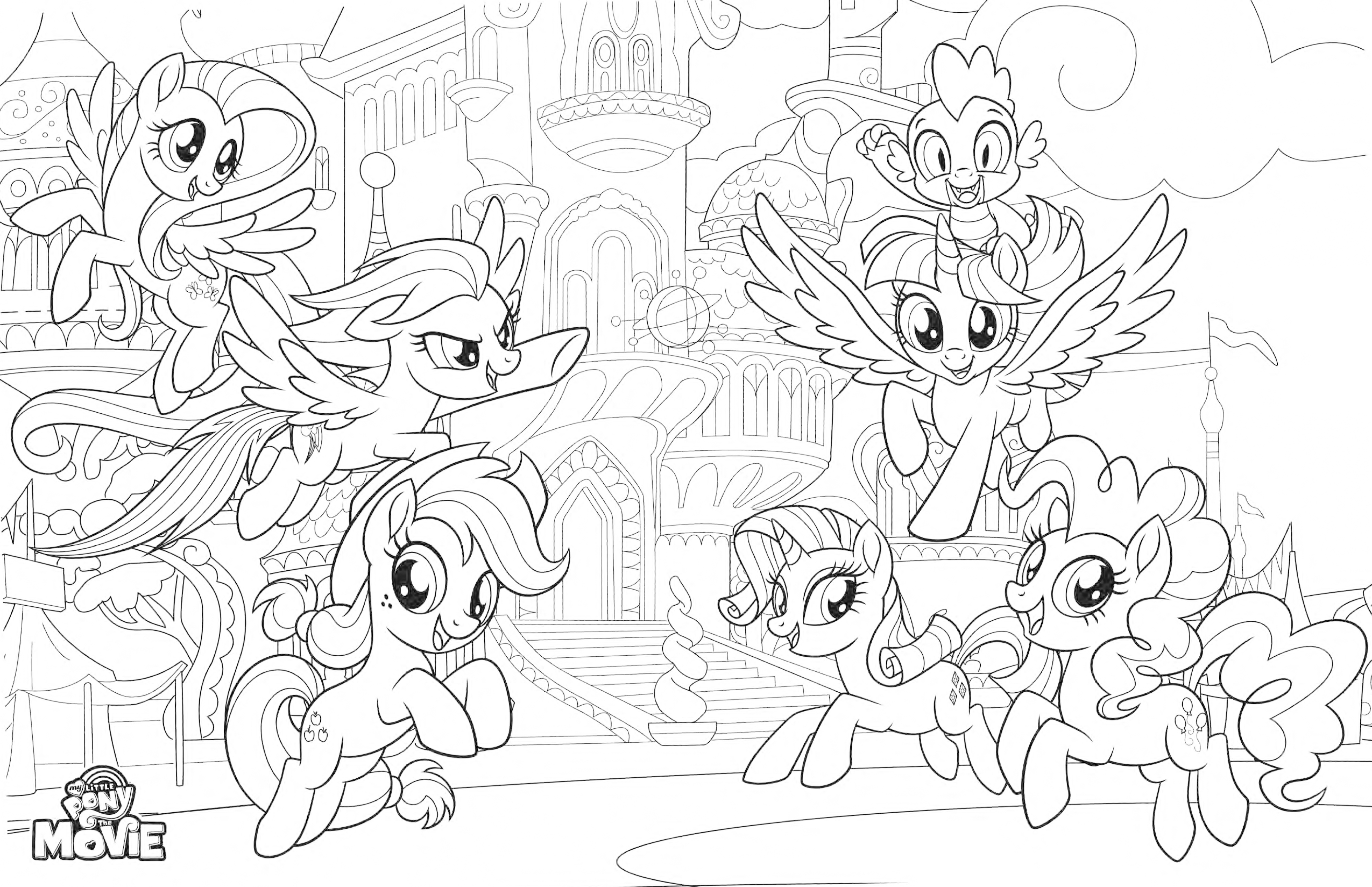 My little pony the movie coloring pages