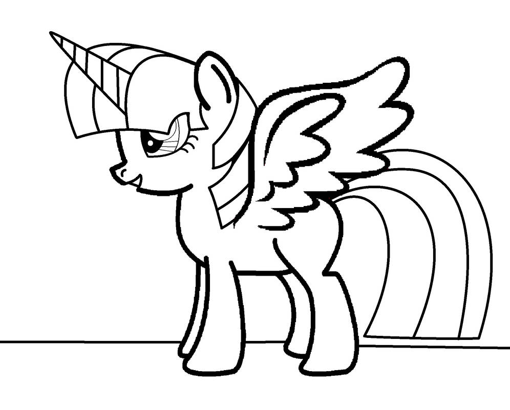 Young alicorn princess coloring page by ioveanimals on