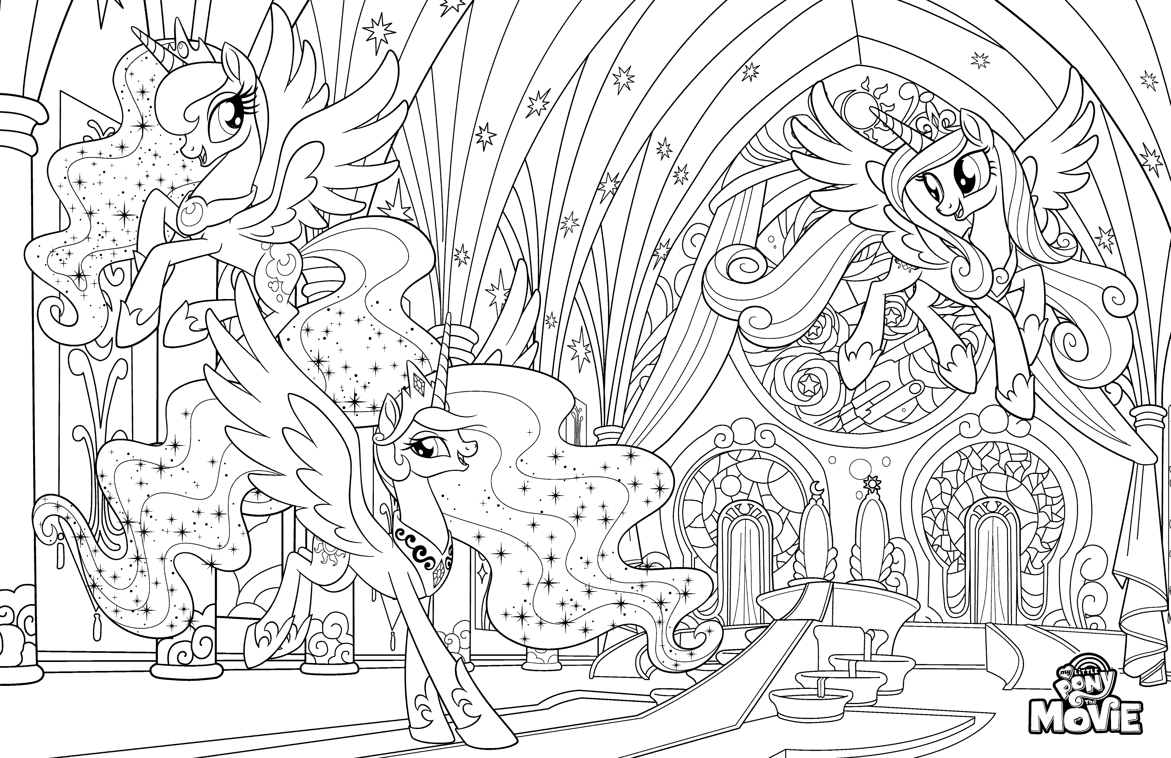 My little pony the movie coloring pages