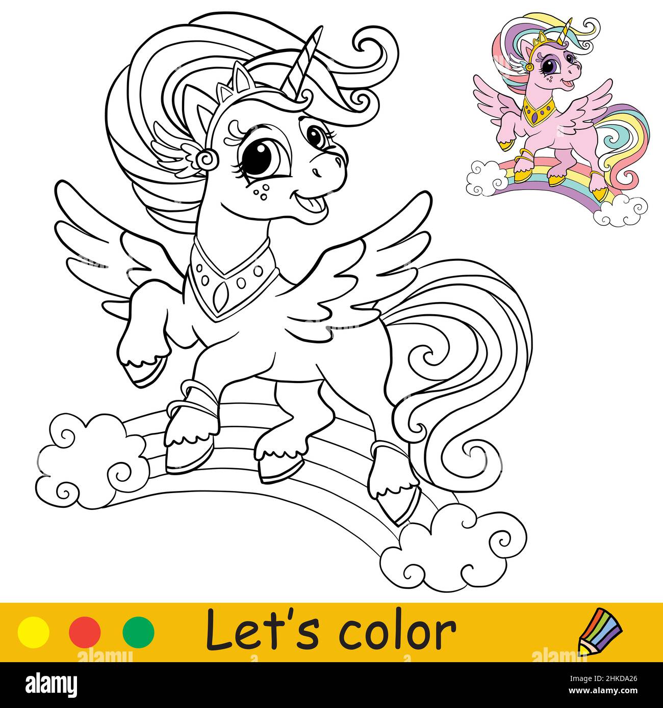 Pony princess coloring book hi