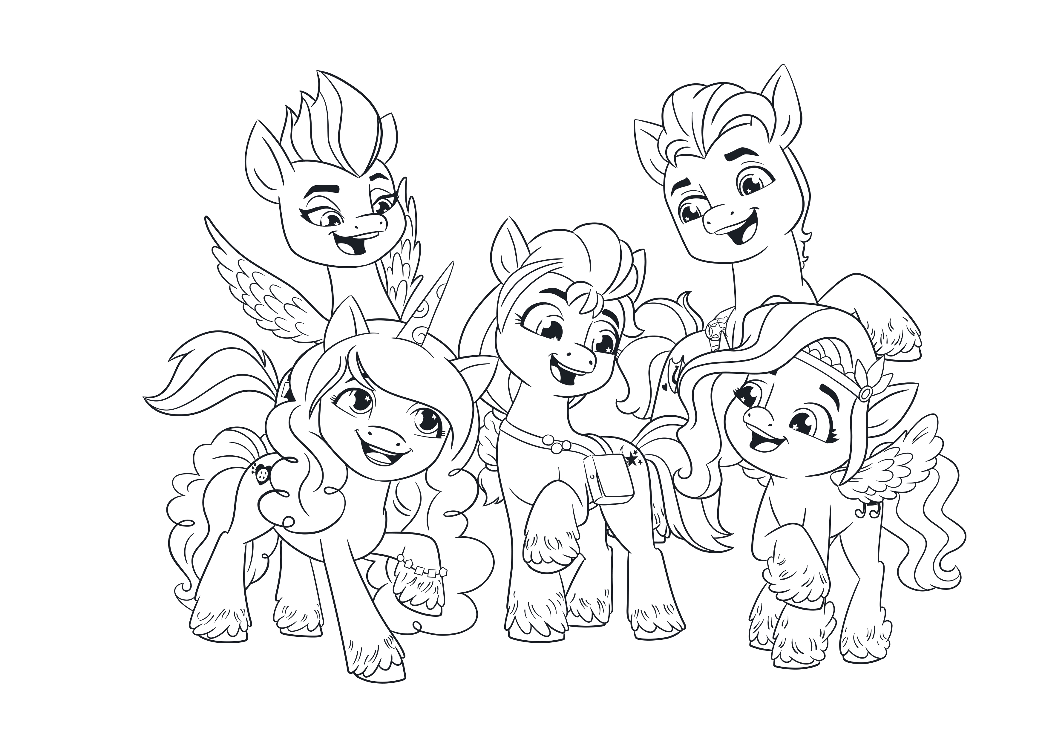 My little pony a new generation movie coloring pages