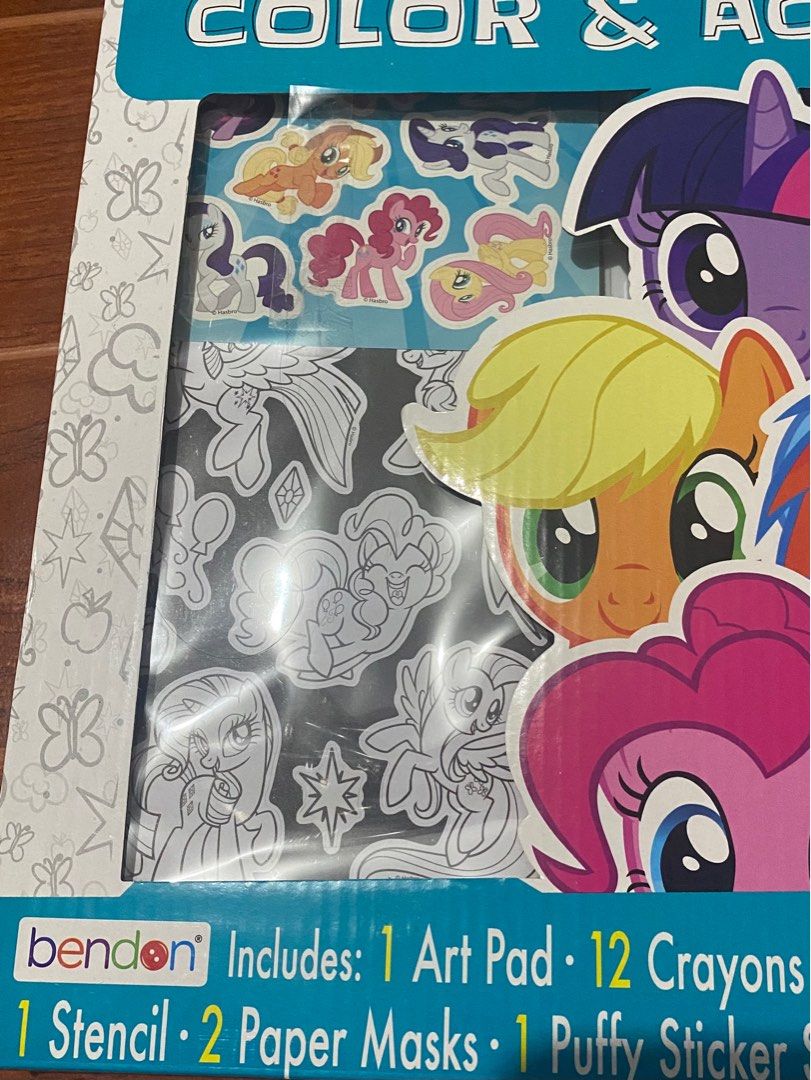 My little pony giant coloring and activity set babies kids infant playtime on