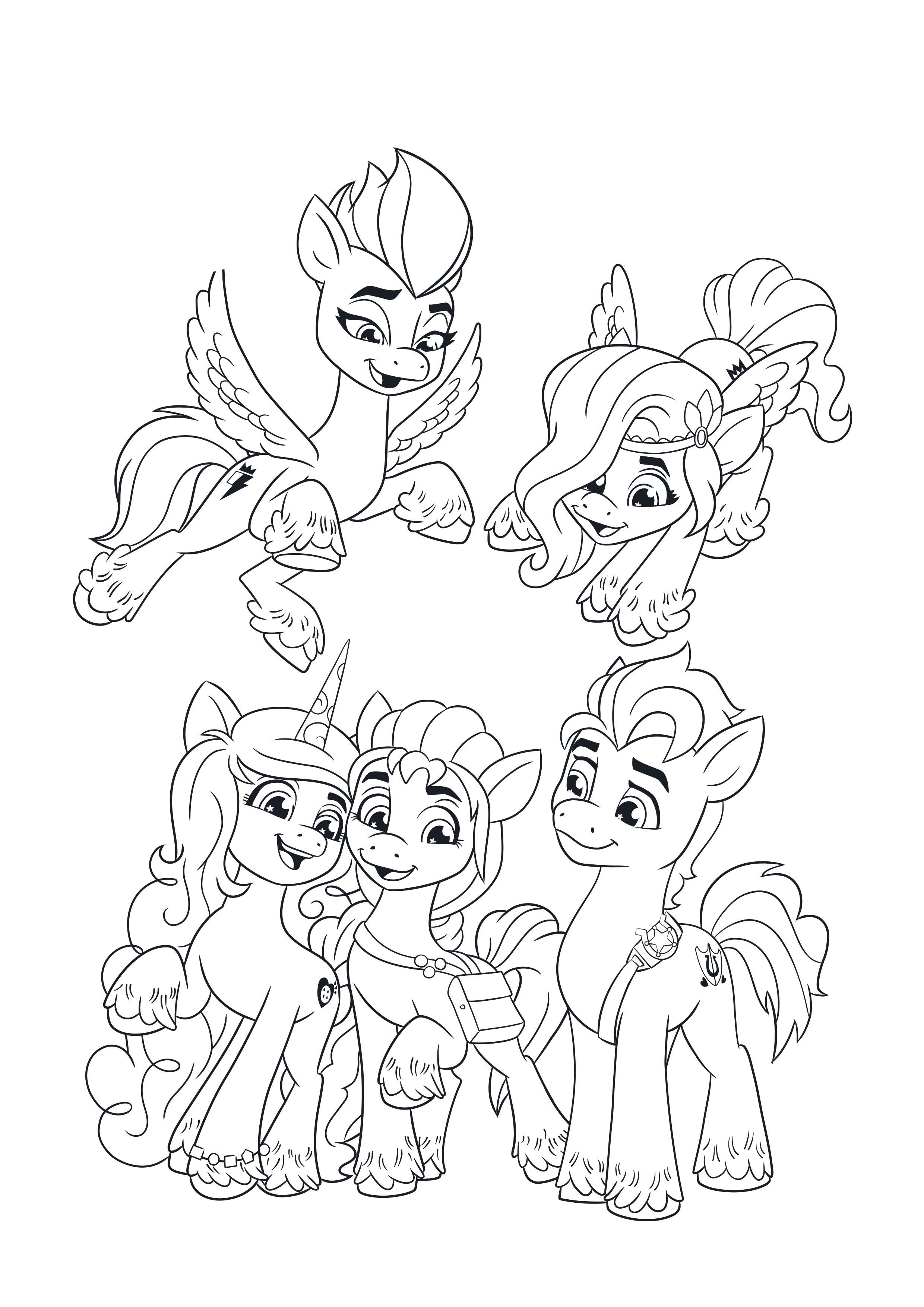 My little pony a new generation movie coloring pages