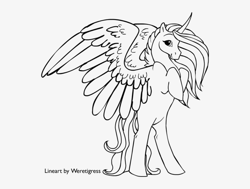 My little pony unicorn coloring pages