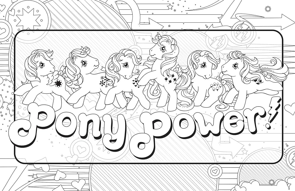 My little pony retro coloring book editors of studio fun international books