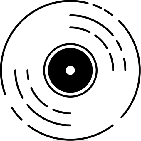Vintage vinyl coloring page free printable coloring pages