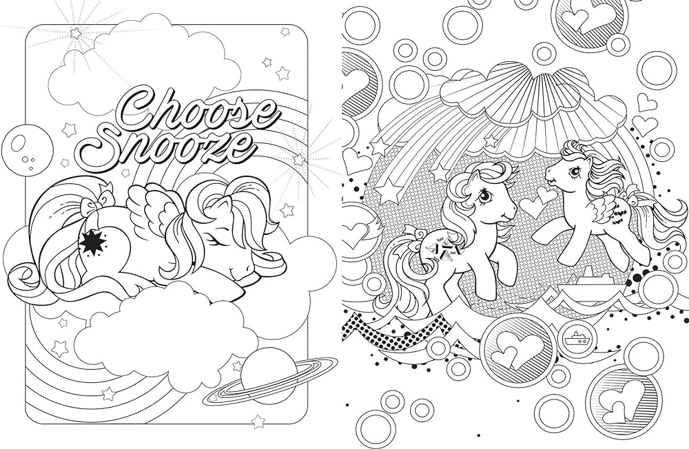 My little pony retro coloring book editors of studio fun international books