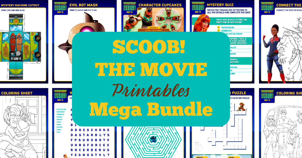 Scoob movie printable activity pages simply sweet days