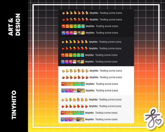 Pixel dorito chips nachos bit sub badges emoji icon discord youtube facebook twitch cheese guacamole sour cream chipotle