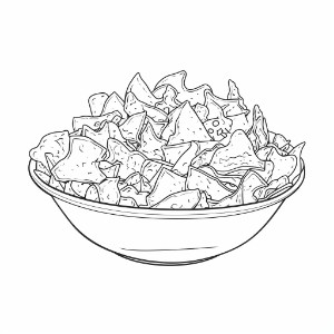 Free nachos coloring pages â coloring corner