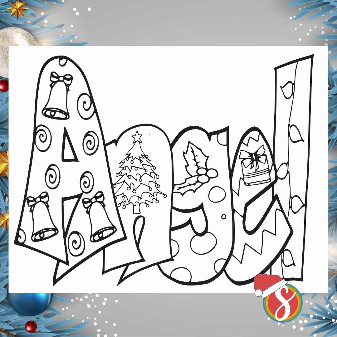 Free angel name pages â stevie doodles