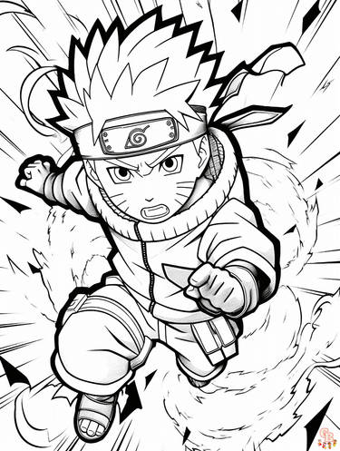 Engaging naruto coloring pages for creative fun by gbcoloring on