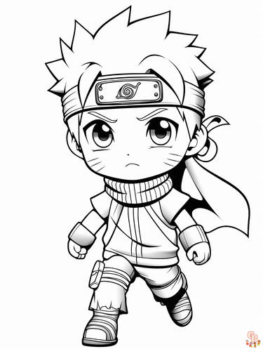 Engaging naruto coloring pages for creative fun by gbcoloring on