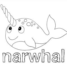 Narwhal coloring pages ideas coloring pages narwhal cute narwhal