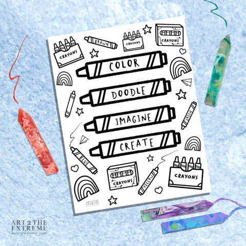 National crayon day free printable fun with rainbow crayons â art the extreme