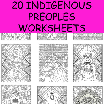 Native american heritage month coloring pages indigenous peoples day activity