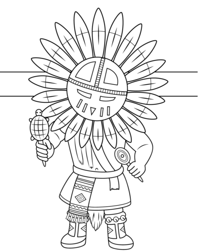 Free printable native american coloring pages