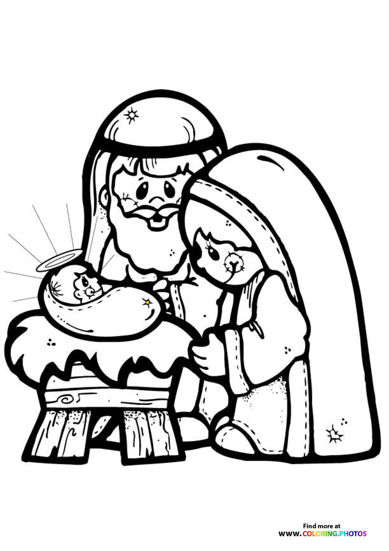 Baby jesus mary and joseph