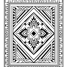American indian blanket pattern coloring book unique images for teens adults seniors pages designed for stress relief relaxation creativity single sided pages x publishing allbright books