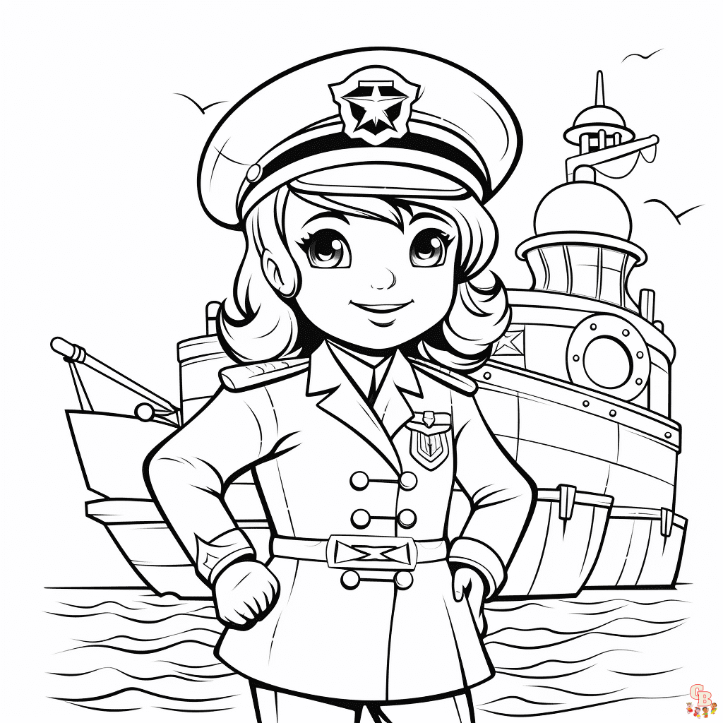 Printable navy coloring pages free for kids and adults