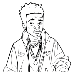Blueface coloring pages printable for free download