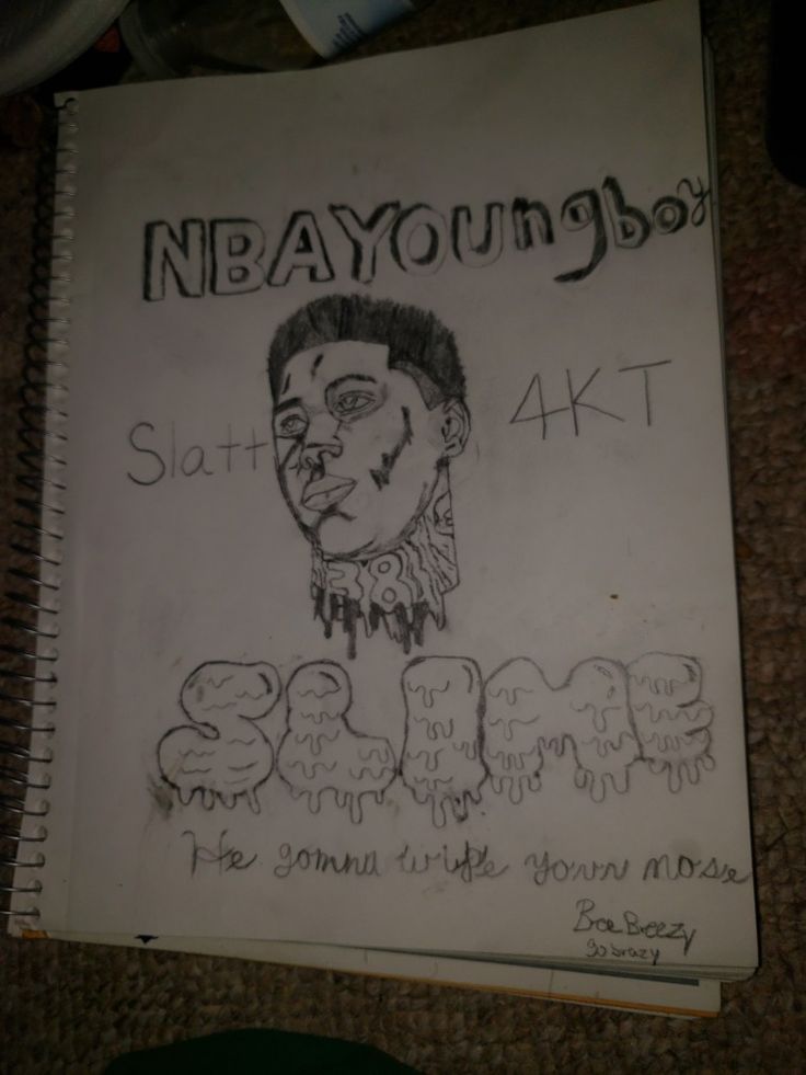 Nba youngboy drawing drawings book cover draw