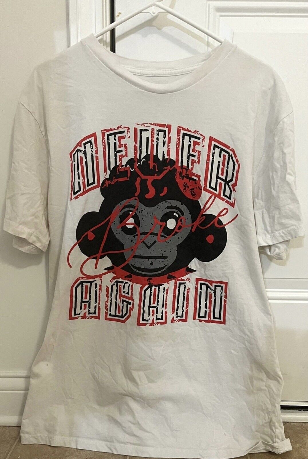 Mens vintage nba youngboy never broke again monkey cement shirt size xlarge