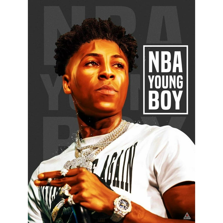 Nba youngboy poster never broke again wall art print x