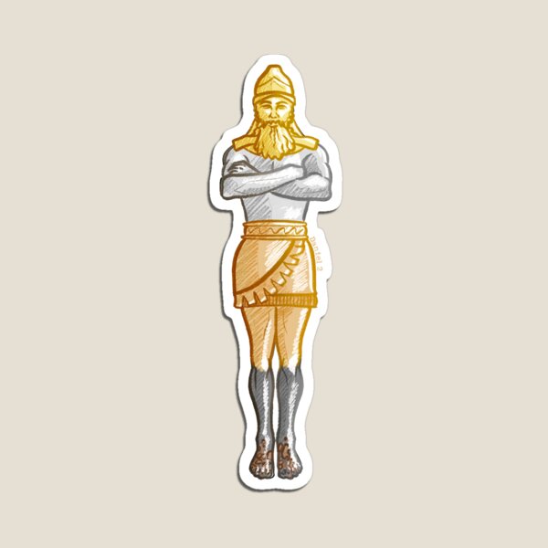 Nebuchadnezzars statue magnet for sale by nadjala