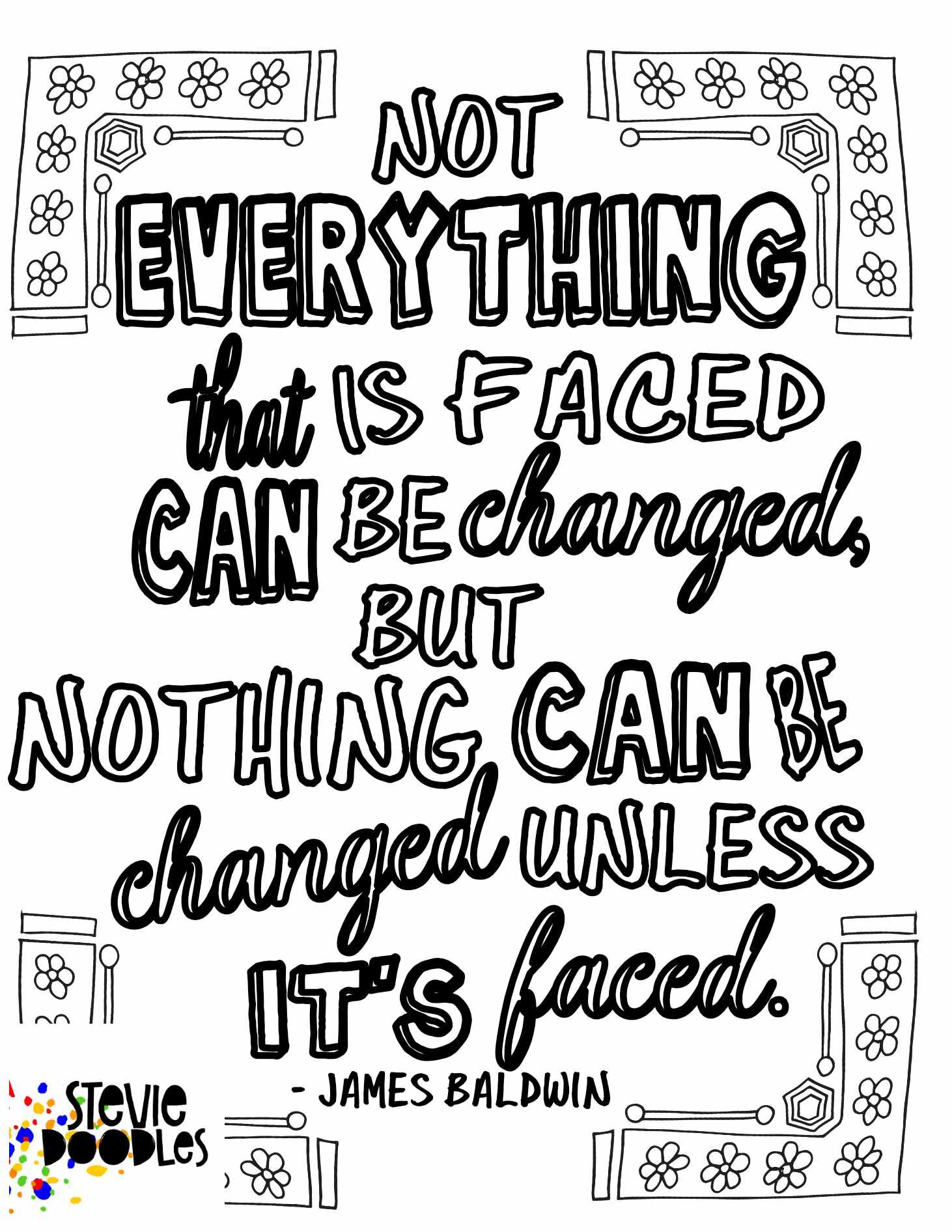 Motivational â free coloring pages â stevie doodles