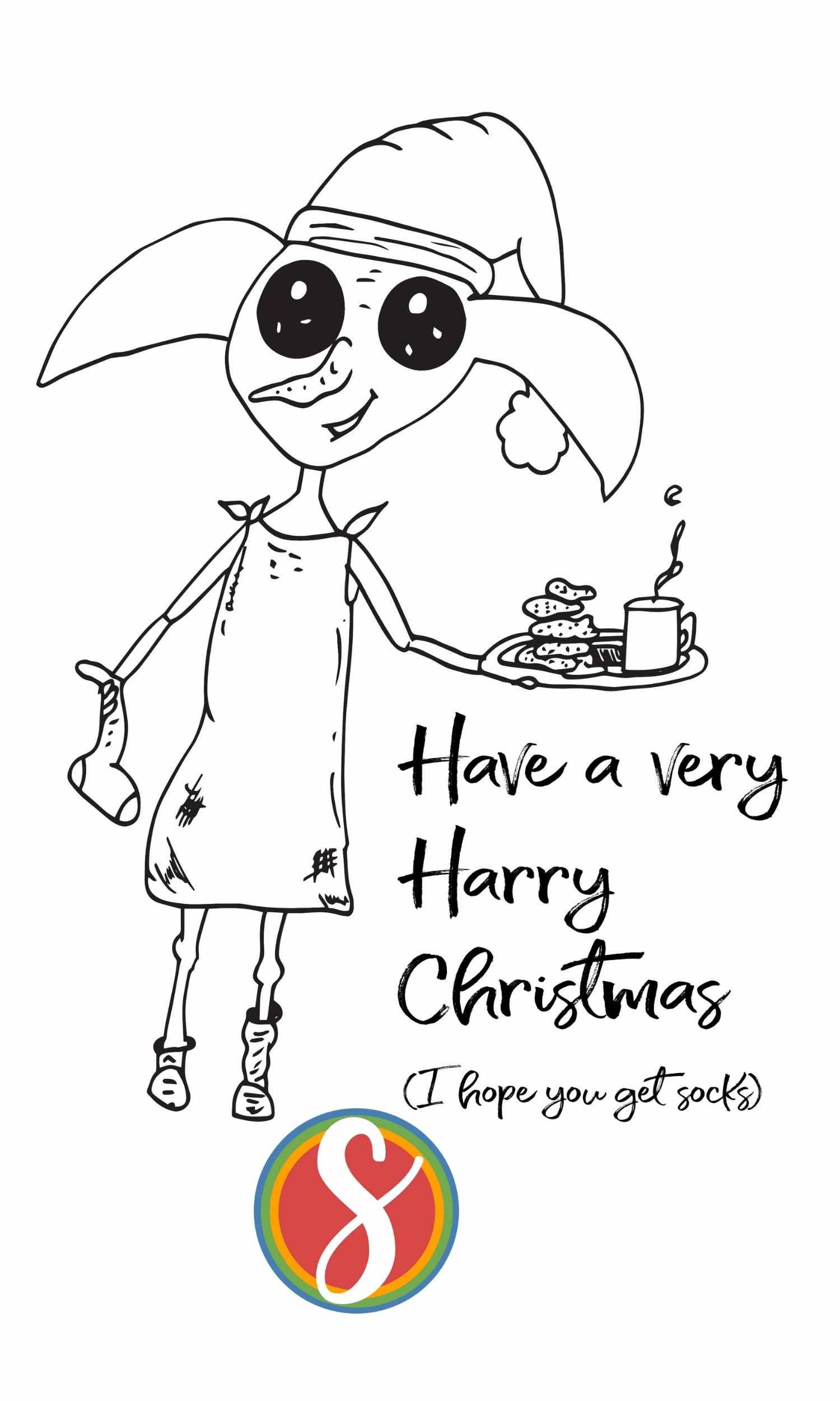 Nerd christmas â free coloring pages â stevie doodles