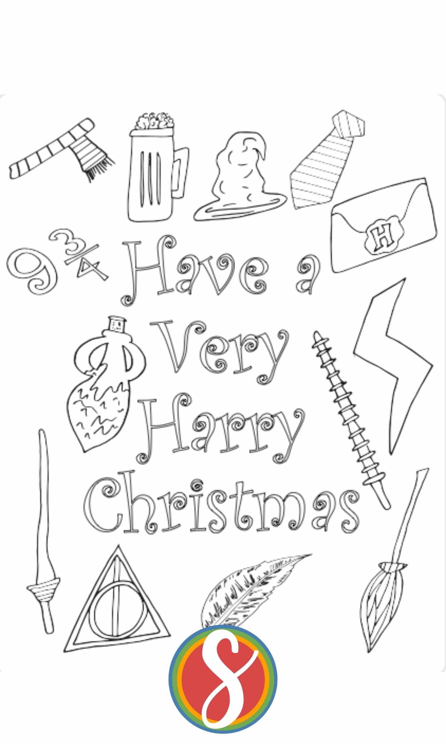 Nerd christmas â free coloring pages â stevie doodles