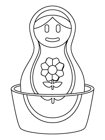 Nesting dolls emoji coloring page free printable coloring pages
