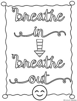 Emoji calming strategy coloring pages by tails of teaching tpt