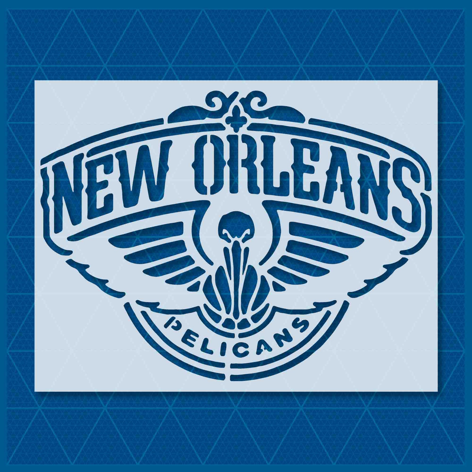 New orleans pelicans stencil