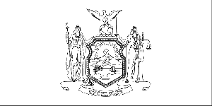 New york state flag coloring page