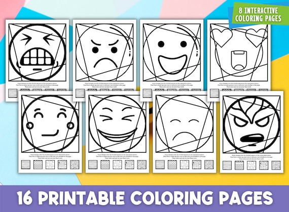 Emoji coloring pages fun back to school or anytime activity