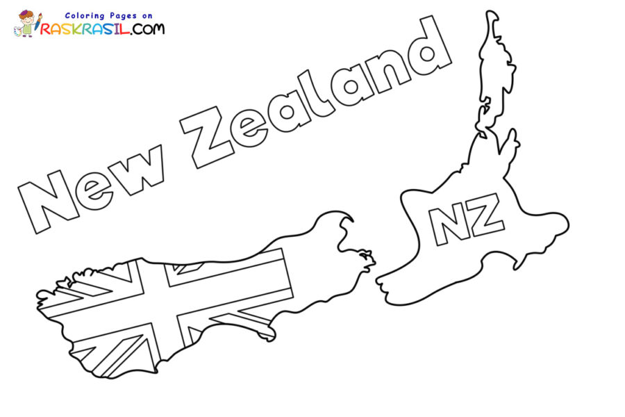 New zealand coloring pages