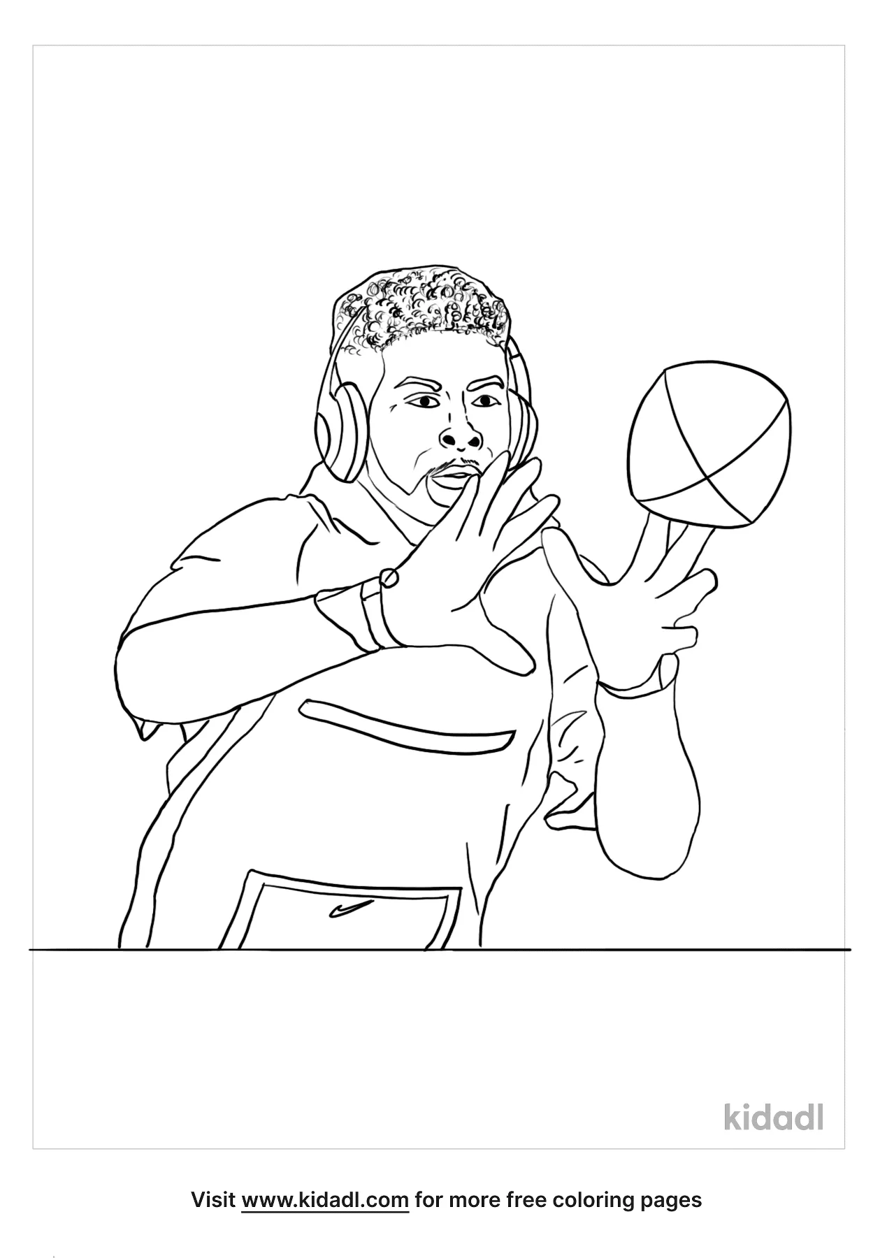 Free odell beckham jr coloring page coloring page printables