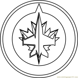 Nhl logo coloring page for kids