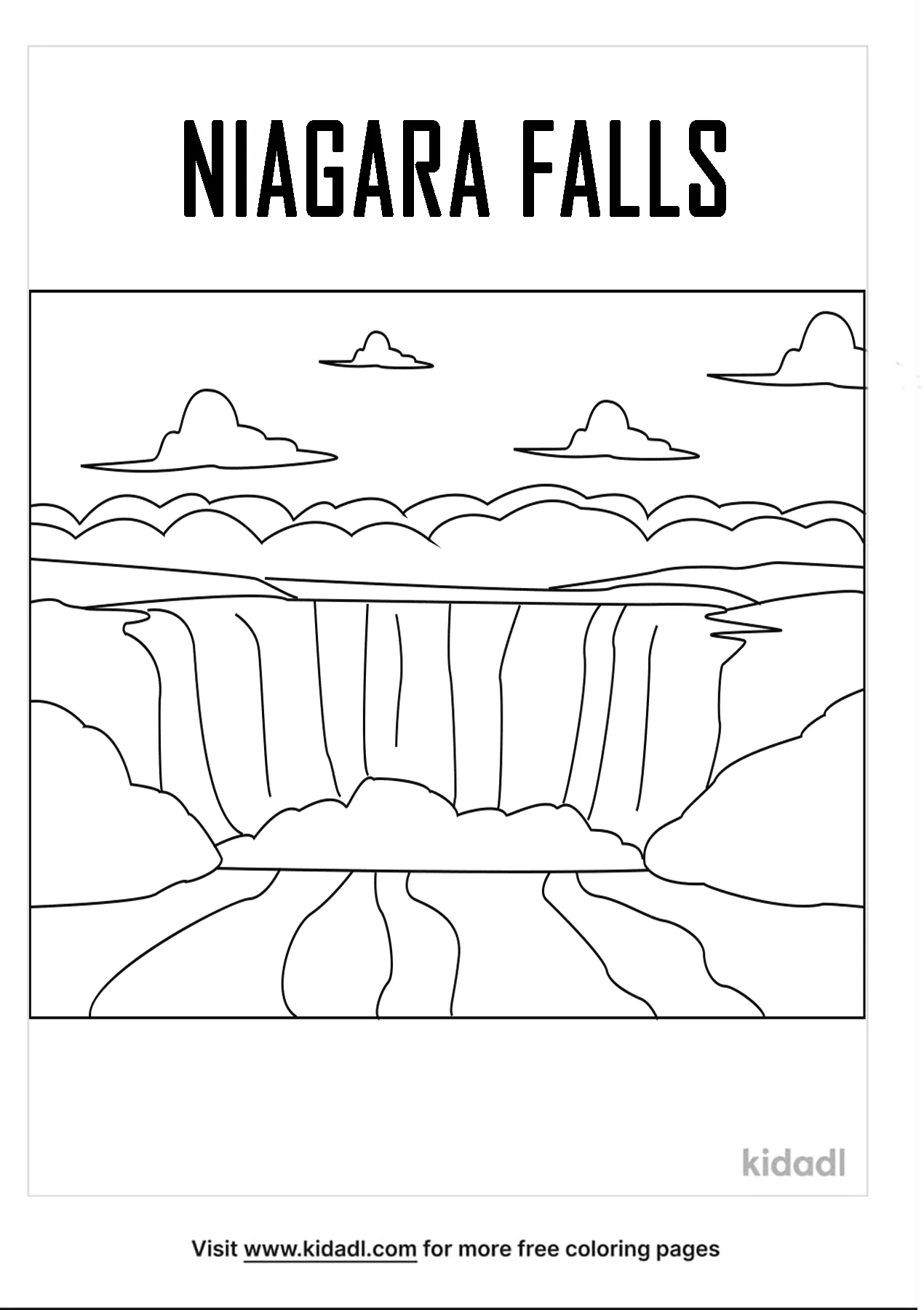 Free niagara falls coloring page coloring page printables